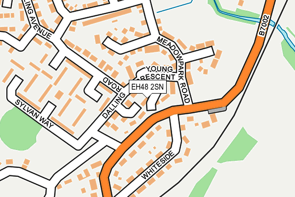 EH48 2SN map - OS OpenMap – Local (Ordnance Survey)