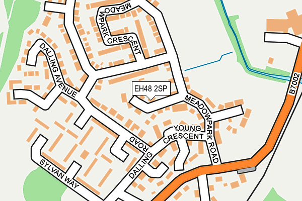 EH48 2SP map - OS OpenMap – Local (Ordnance Survey)