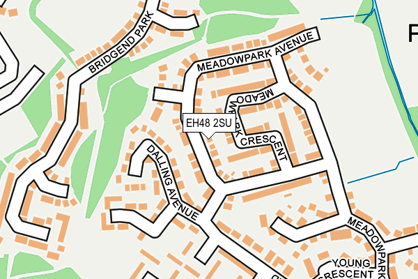 EH48 2SU map - OS OpenMap – Local (Ordnance Survey)