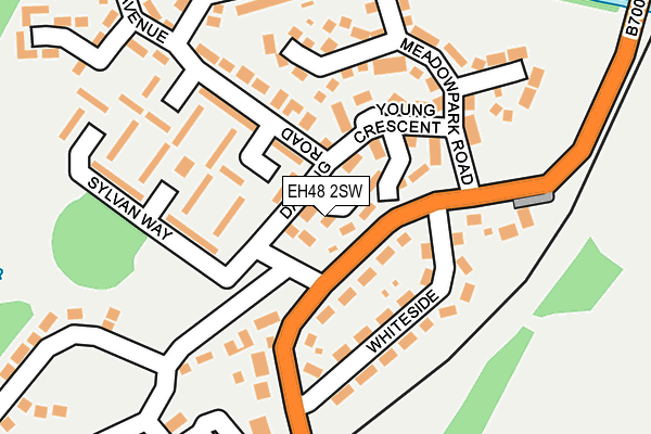 EH48 2SW map - OS OpenMap – Local (Ordnance Survey)