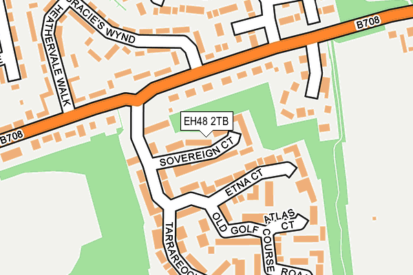 EH48 2TB map - OS OpenMap – Local (Ordnance Survey)