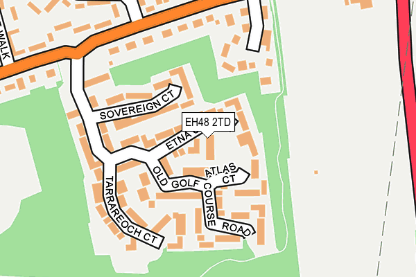 EH48 2TD map - OS OpenMap – Local (Ordnance Survey)