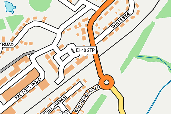 EH48 2TP map - OS OpenMap – Local (Ordnance Survey)