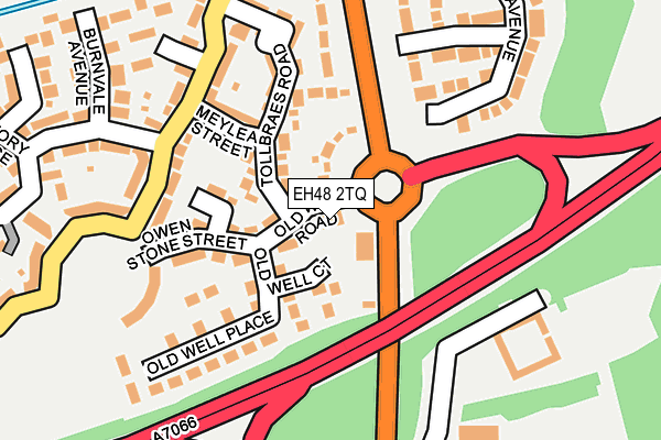 EH48 2TQ map - OS OpenMap – Local (Ordnance Survey)