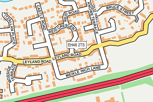 EH48 2TS map - OS OpenMap – Local (Ordnance Survey)