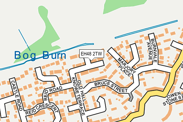 EH48 2TW map - OS OpenMap – Local (Ordnance Survey)
