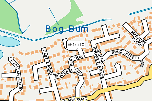 EH48 2TX map - OS OpenMap – Local (Ordnance Survey)