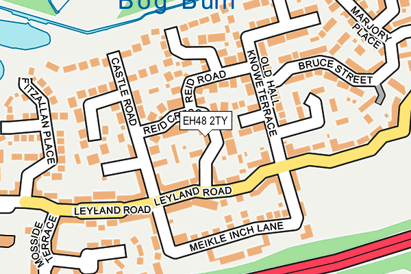 EH48 2TY map - OS OpenMap – Local (Ordnance Survey)