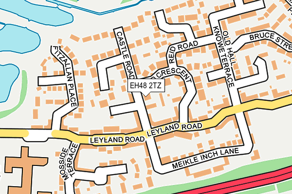 EH48 2TZ map - OS OpenMap – Local (Ordnance Survey)
