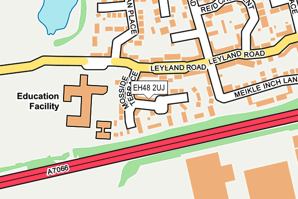 EH48 2UJ map - OS OpenMap – Local (Ordnance Survey)