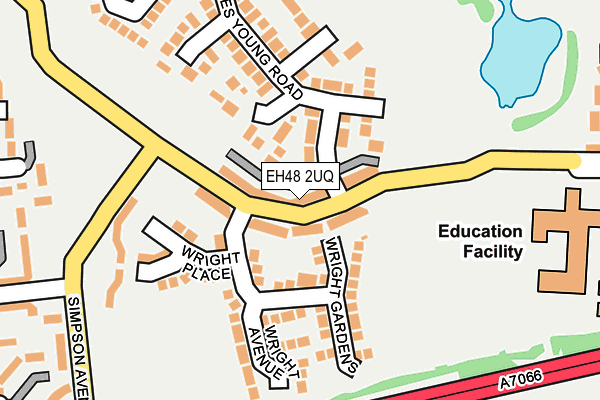 EH48 2UQ map - OS OpenMap – Local (Ordnance Survey)