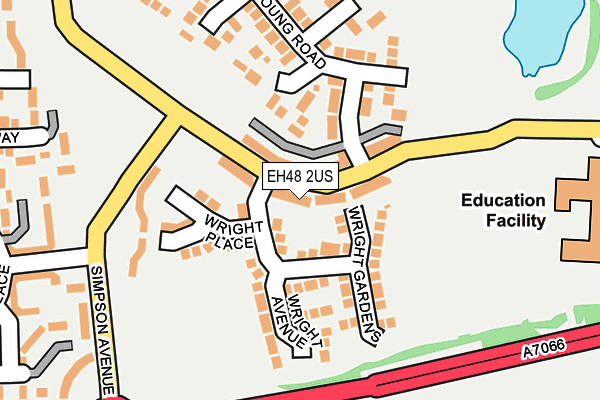 EH48 2US map - OS OpenMap – Local (Ordnance Survey)