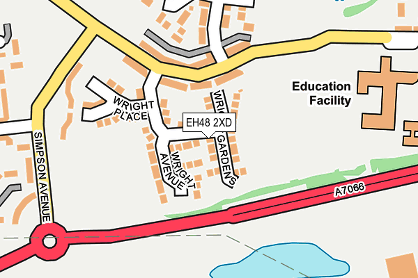 EH48 2XD map - OS OpenMap – Local (Ordnance Survey)