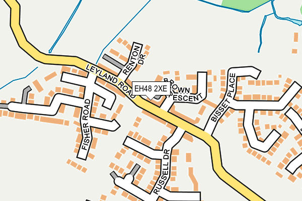 EH48 2XE map - OS OpenMap – Local (Ordnance Survey)
