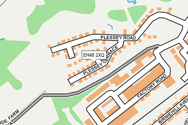 EH48 2XQ map - OS OpenMap – Local (Ordnance Survey)