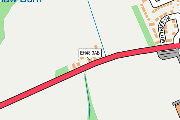 EH48 3AB map - OS OpenMap – Local (Ordnance Survey)