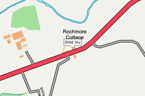 EH48 3AJ map - OS OpenMap – Local (Ordnance Survey)