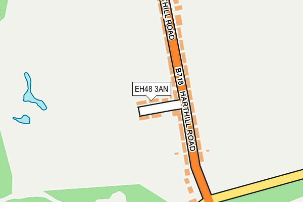 EH48 3AN map - OS OpenMap – Local (Ordnance Survey)