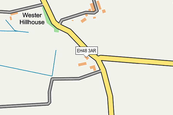 EH48 3AR map - OS OpenMap – Local (Ordnance Survey)