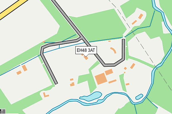 EH48 3AT map - OS OpenMap – Local (Ordnance Survey)