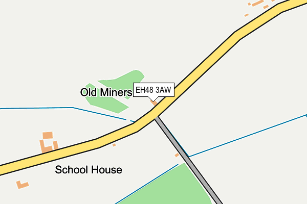 EH48 3AW map - OS OpenMap – Local (Ordnance Survey)