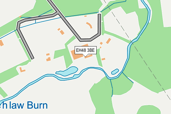 EH48 3BE map - OS OpenMap – Local (Ordnance Survey)