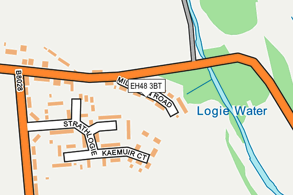 EH48 3BT map - OS OpenMap – Local (Ordnance Survey)
