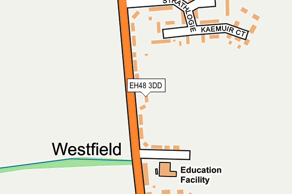 EH48 3DD map - OS OpenMap – Local (Ordnance Survey)