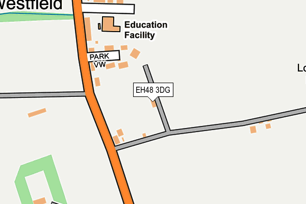 EH48 3DG map - OS OpenMap – Local (Ordnance Survey)