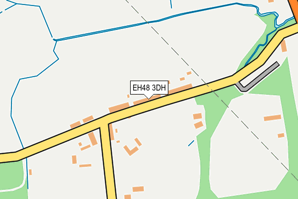 EH48 3DH map - OS OpenMap – Local (Ordnance Survey)