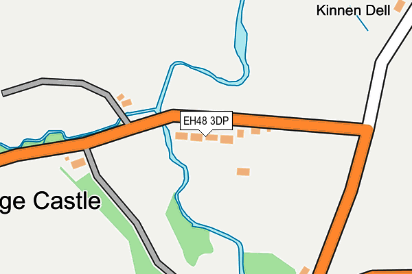 EH48 3DP map - OS OpenMap – Local (Ordnance Survey)