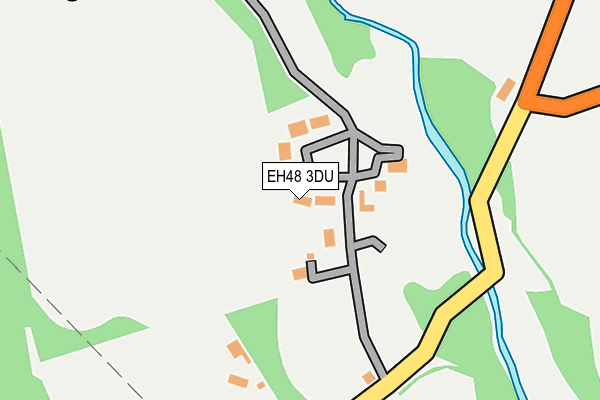 EH48 3DU map - OS OpenMap – Local (Ordnance Survey)