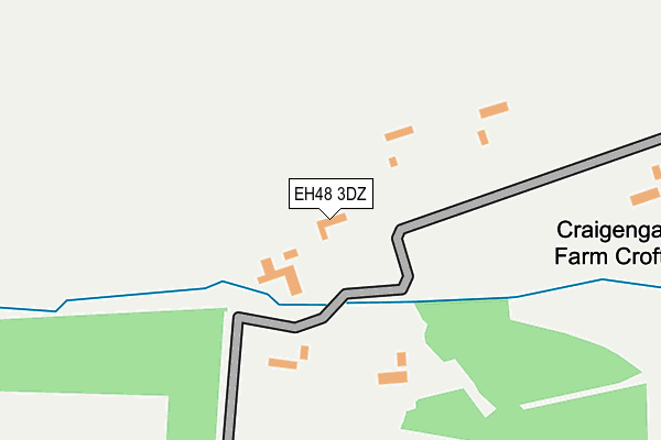 EH48 3DZ map - OS OpenMap – Local (Ordnance Survey)