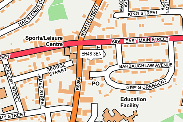 EH48 3EN map - OS OpenMap – Local (Ordnance Survey)