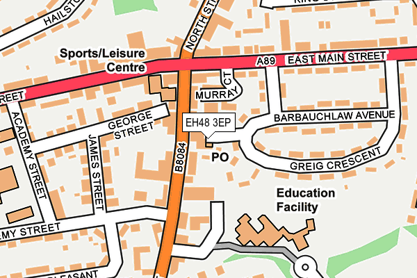 EH48 3EP map - OS OpenMap – Local (Ordnance Survey)