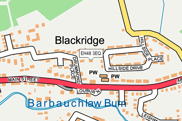 EH48 3EQ map - OS OpenMap – Local (Ordnance Survey)