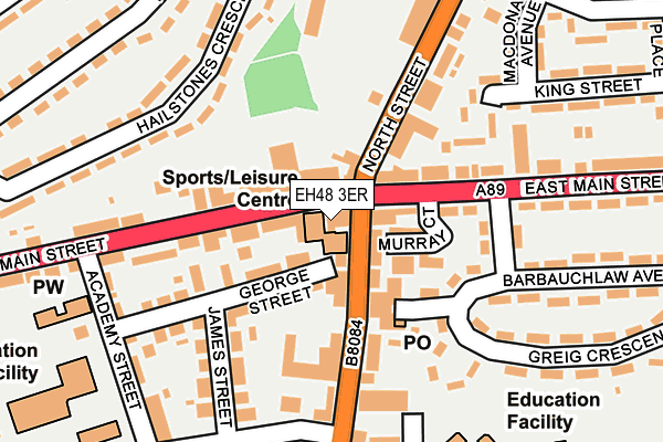 EH48 3ER map - OS OpenMap – Local (Ordnance Survey)