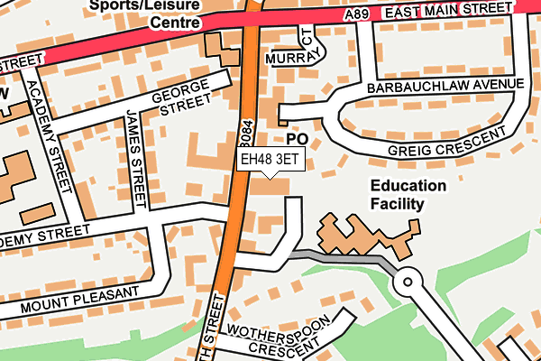 EH48 3ET map - OS OpenMap – Local (Ordnance Survey)