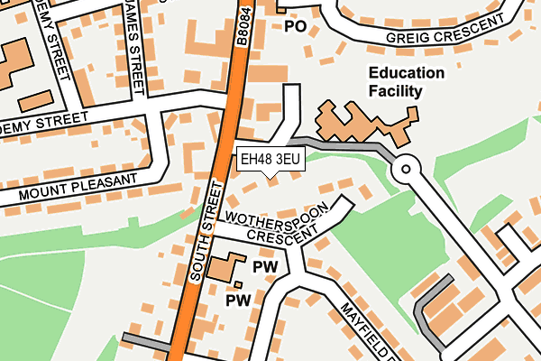 EH48 3EU map - OS OpenMap – Local (Ordnance Survey)