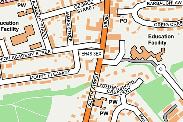 EH48 3EX map - OS OpenMap – Local (Ordnance Survey)