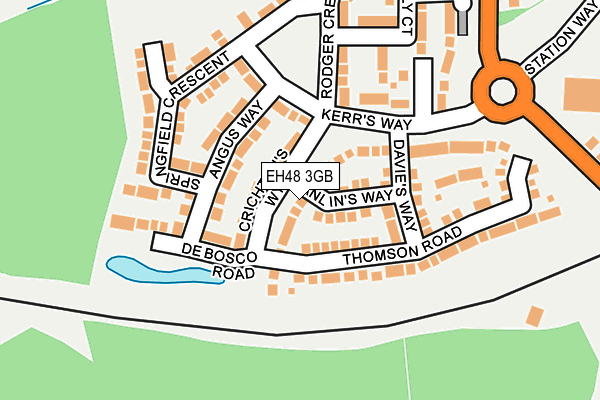 EH48 3GB map - OS OpenMap – Local (Ordnance Survey)