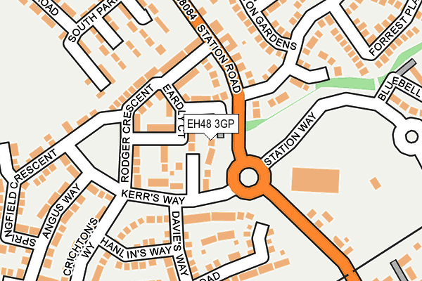 EH48 3GP map - OS OpenMap – Local (Ordnance Survey)