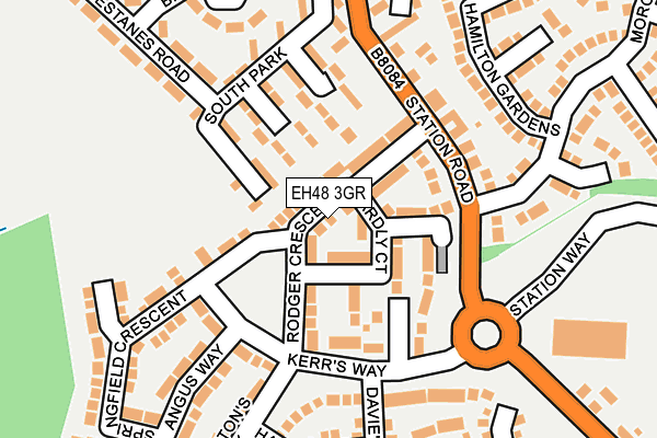EH48 3GR map - OS OpenMap – Local (Ordnance Survey)