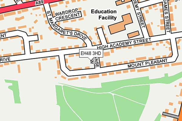 EH48 3HD map - OS OpenMap – Local (Ordnance Survey)