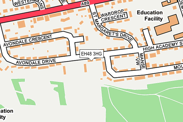 EH48 3HG map - OS OpenMap – Local (Ordnance Survey)