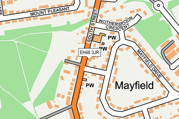 EH48 3JR map - OS OpenMap – Local (Ordnance Survey)