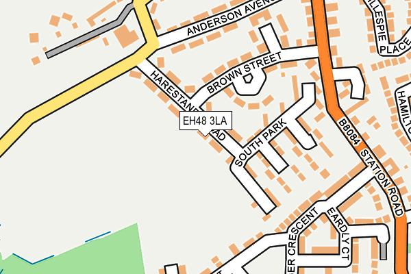 EH48 3LA map - OS OpenMap – Local (Ordnance Survey)