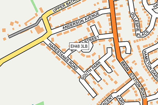 EH48 3LB map - OS OpenMap – Local (Ordnance Survey)