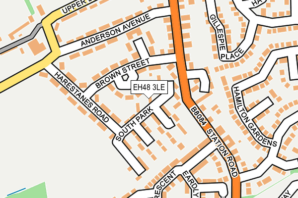 EH48 3LE map - OS OpenMap – Local (Ordnance Survey)