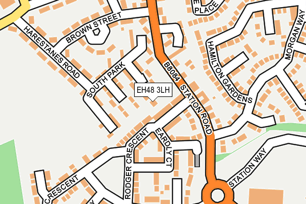 EH48 3LH map - OS OpenMap – Local (Ordnance Survey)